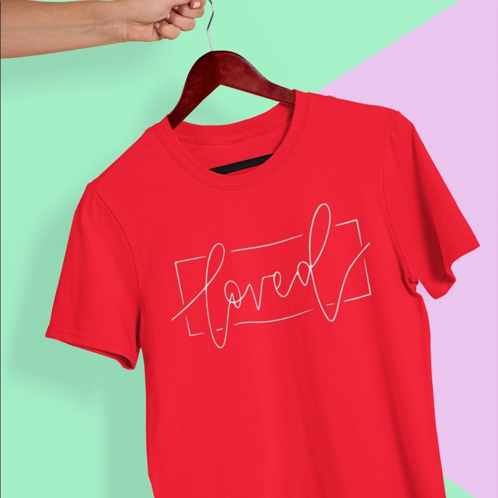 Loved Red Tee